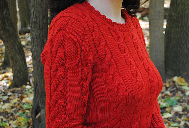finished Campus Classics Cable Pullover 1947