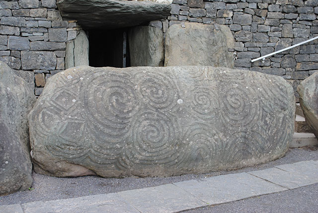 Newgrange entrance stone