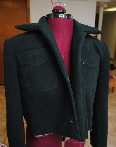 40s jacket progress: the lining (sewing & attaching) | By Gum, By Golly